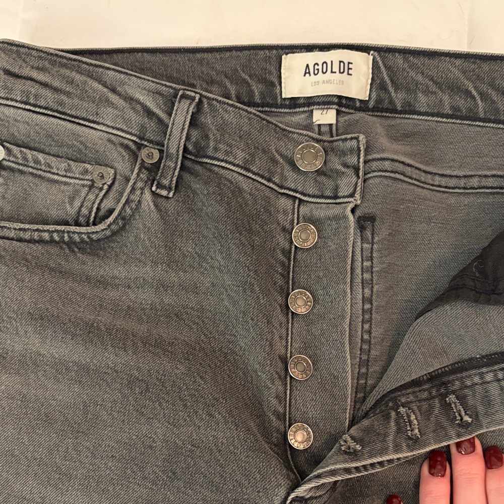Agolde Nico High Rise Skinny Jeans - Picture 4 of 5